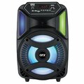 Qfx 8-In. 17-Watt True Wireless Stereo Bluetooth Rechargeable Speaker with Remote PBX-803